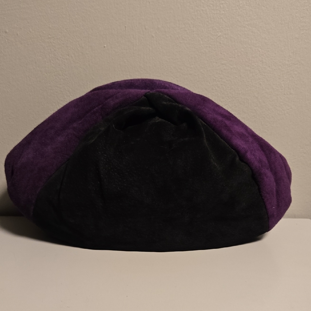 Park Avenue Int Vintage Crossbody Suede Purple and Black